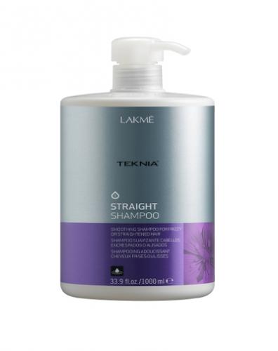 Лакме Шампунь для гладкости волос с нарушенной структурой или химически выпрямленных волос 1000 мл (Lakme, Teknia, Straight)