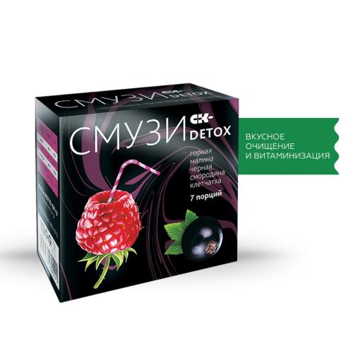 Смузи &quot;Detox&quot; малина и чёрная смородина, 12 г х 7 шт ()