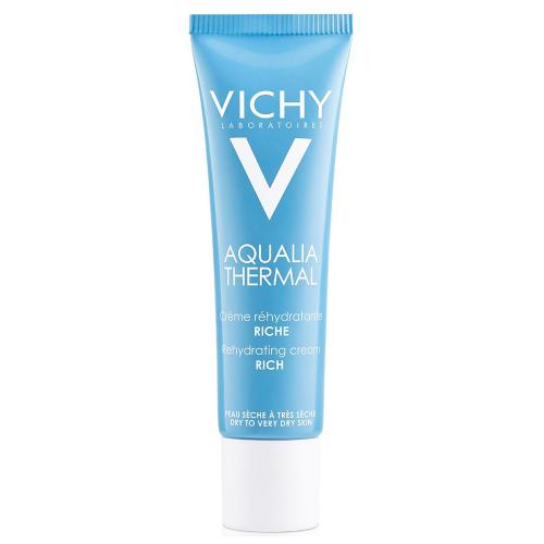 Виши Увлажняющий насыщенный крем для сухой и очень сухой кожи лица, 30 мл (Vichy, Aqualia Thermal), фото-3