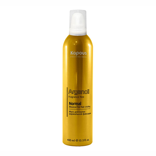 Капус Профессионал Мусс для укладки волос нормальной фиксации с маслом арганы, 400 мл (Kapous Professional, Fragrance free, Arganoil)