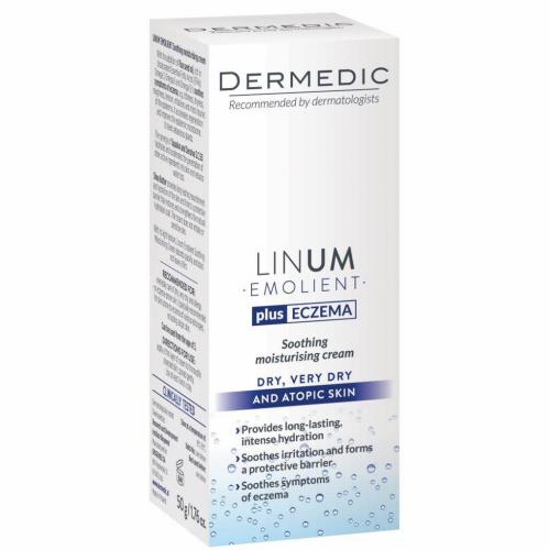 Дермедик Увлажняющий успокаивающий крем для лица, 50 г (Dermedic, Linum Emolient), фото-7
