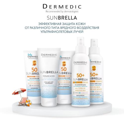 Дермедик Солнцезащитный крем SPF 50+ для чувствительной кожи, 50 г (Dermedic, Sunbrella), фото-6