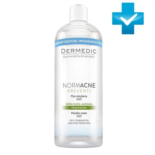 Дермедик Мицеллярная вода H2O для жирной кожи Нормакне, 500 мл (Dermedic, Normacne)