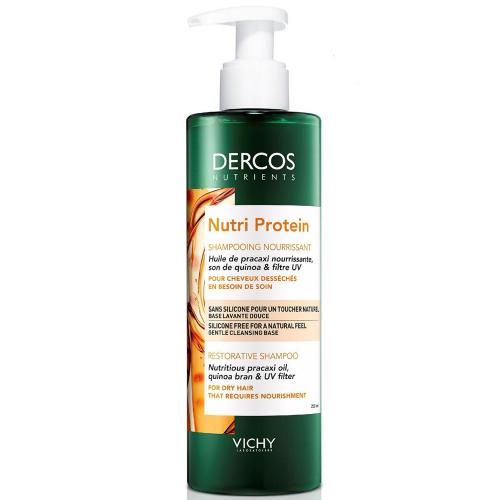 Виши Восстанавливающий шампунь для секущихся и поврежденных волос Nutri Protein, 250 мл (Vichy, Dercos Nutrients), фото-3