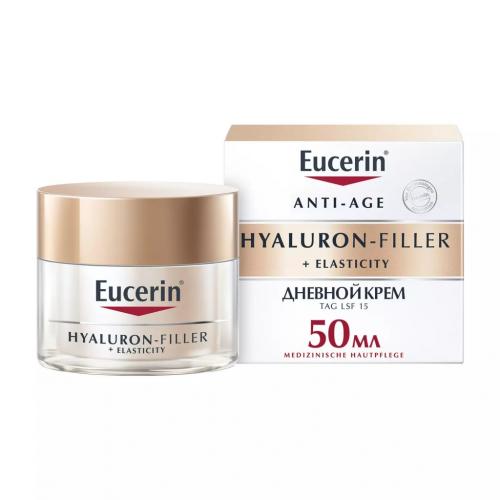 Эуцерин Крем для дневного ухода за кожей SPF 15, 50 мл (Eucerin, Hyaluron-Filler + Elasticity)