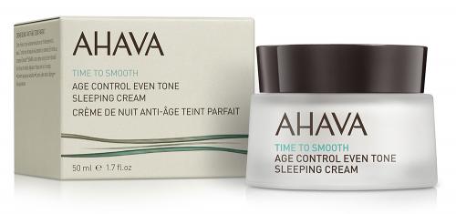 Ахава Антивозрастной ночной крем для выравнивания цвета кожи, 50 мл (Ahava, Time to smooth), фото-2