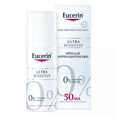 Эуцерин Успокаивающий крем для чувствительной кожи нормального и комбинированного типа, 50 мл (Eucerin, UltraSensitive & AntiRedness)
