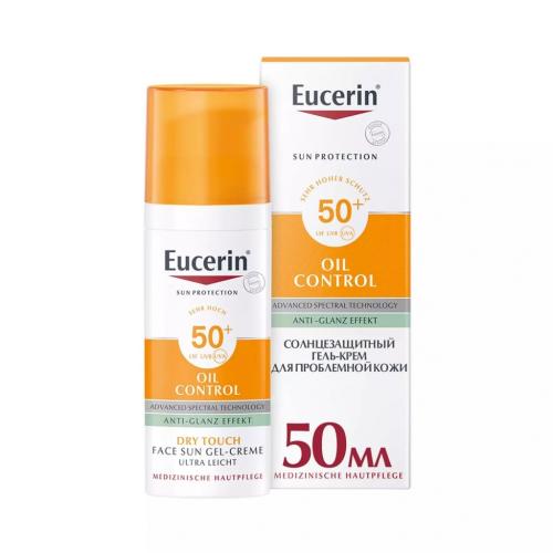 Эуцерин Солнцезащитный гель-крем для проблемной кожи лица SPF 50+, 50 мл (Eucerin, SUN Protection)