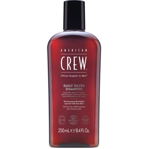 Американ Крю Ежедневный шампунь для седых волос Daily Silver Shampoo, 250мл (American Crew, Hair&Body)