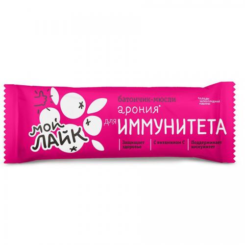Батончик Арония для иммунитета, 25 г (Леовит, My Like)