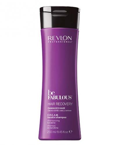 Ревлон Профессионал Очищающий шампунь с кератином C.R.E.A.M. RP Be Fabulous 250 мл (Revlon Professional, Be Fabulous, Для восстановления волос)