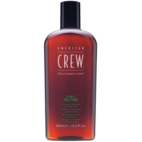 Американ Крю Средство для волос 3 в 1 &quot;Чайное дерево&quot; 3-in-1 Tea Tree, 450 мл (American Crew, Hair&Body)