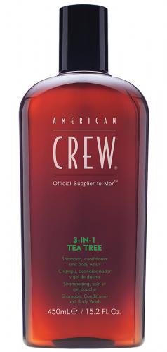 Американ Крю Средство для волос 3 в 1 &quot;Чайное дерево&quot;, 450 мл (American Crew, Hair&Body)