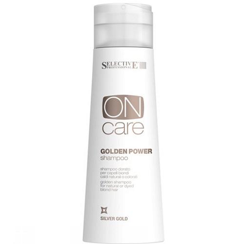 Селектив Золотистый шампунь для натуральных или окрашенных волос теплых светлых тонов 250 мл (Selective, Golden Power)