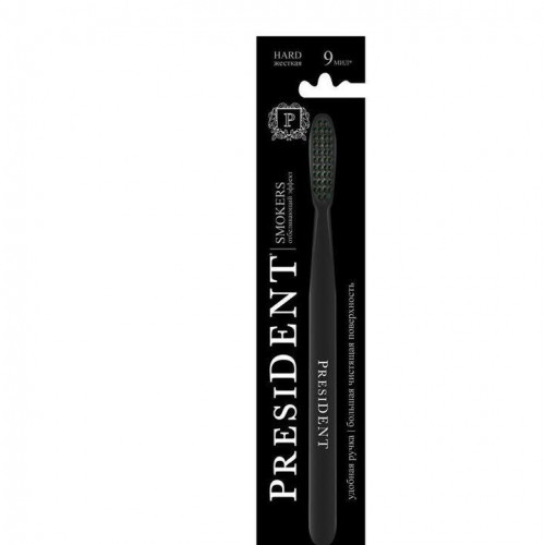 Президент Отбеливающая зубная щётка, 1 шт (President, Smokers)