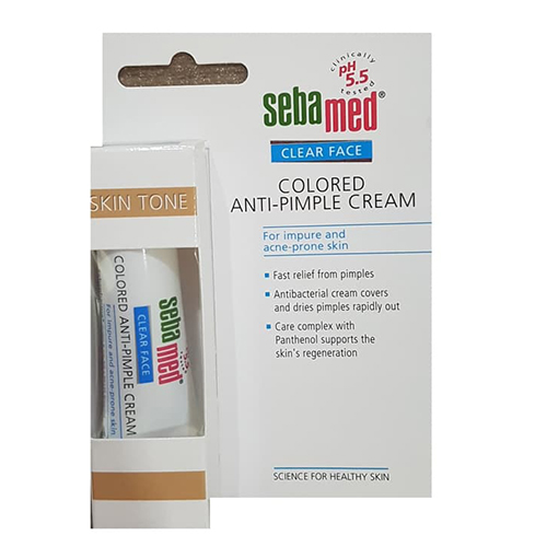 Себамед Крем тональный против несовершенств Colored Anti-Pimple Cream, 10 мл (Sebamed, Clear Face), фото-2