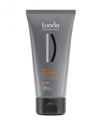 Лонда Профессионал Liquefy It Гель-блеск с эффектом мокрых волос сильной фиксации 150 мл (Londa Professional, Men)