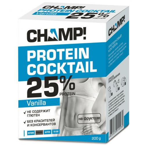 Коктейль &quot;Champ&quot; протеиновый ванильный, 5 шт*40 г ()