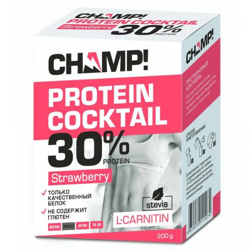 Коктейль &quot;Champ&quot; протеиновый клубничный, 5 шт*40 г ()