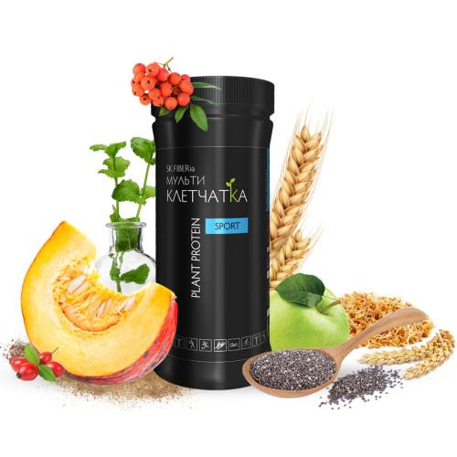 Коктейль &quot;Fiberia Plant Protein&quot;, клетчатка, 350 г (), фото-2