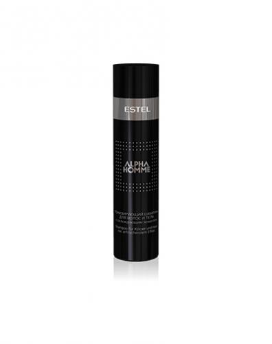 Эстель Тонизирующий шампунь для волос и тела с охлаждающим эффектом, 250 мл (Estel Professional, Alpha homme, Уход)