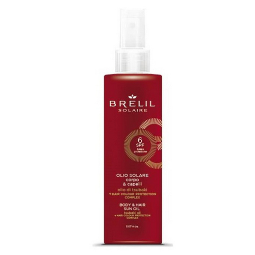 Брелил Профессионал Защитое масло для волос и тела SPF 6, 150 мл (Brelil Professional, Solaire)