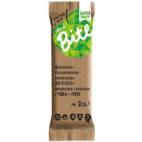 Батончик &quot;Контроль веса SuperFood&quot;, морковь-кешью, 45 г (Батончики)