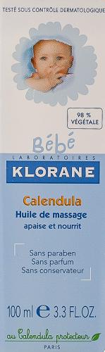 Клоран Масло детское массажное с календулой, 100 мл (Klorane, Klorane Bebe), фото-3