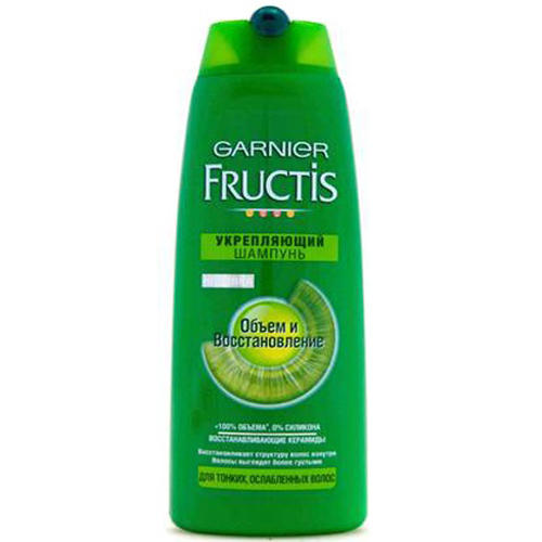 Гарньер Шампунь для тонких и ослабленных волос Объем и восстановление 400 мл (Garnier, Fructis)