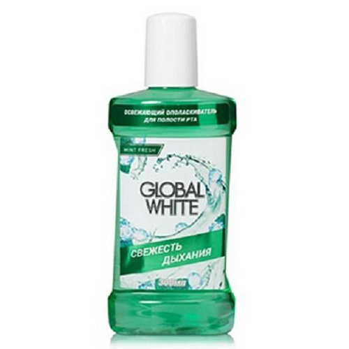 Глобал Уайт Ополаскиватель Олива и петрушка освежающий, 300 мл (Global White, )