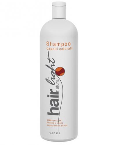 Hair Natural Light Shampoo Capelli Colorati Шампунь для блеска и цвета окрашенных волос ,1000 мл (Hair Natural Light)