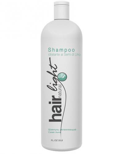 Хэир Компани Профешнл Hair Natural Light Shampoo Idratante ai Semi di Lino Шампунь увлажняющий &quot;Семя льна&quot;, 1000 мл (Hair Company Professional, Hair Natural Light)