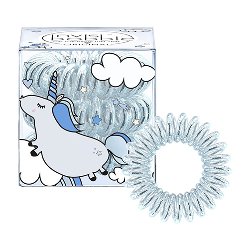 Инвизибабл Резинка-браслет для волос Unicorn Henry голубой металлик (Invisibobble, Original)