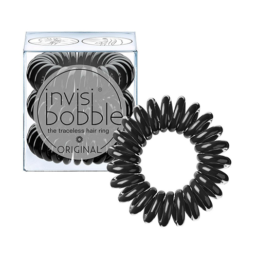 Инвизибабл Резинка-браслет для волос Luscious Lashes черный металлик (Invisibobble, Original)