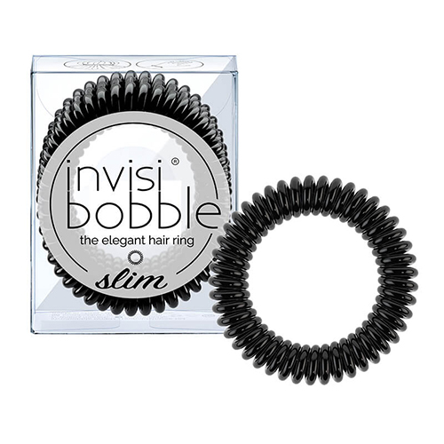 Инвизибабл Резинка-браслет для волос True Black черный (Invisibobble, Slim)