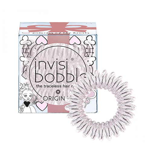 Инвизибабл Резинка-браслет для волос Princess of the Hearts искристый розовый (Invisibobble, Original)
