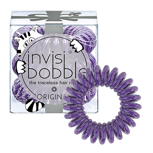 Инвизибабл Резинка-браслет для волос Meow &amp; Ciao мерцающий фиолетовый (Invisibobble, Original)
