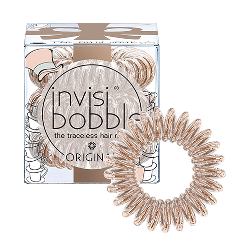 Инвизибабл Резинка-браслет для волос Tea Party Spark сияющий бронзовый (Invisibobble, Original)