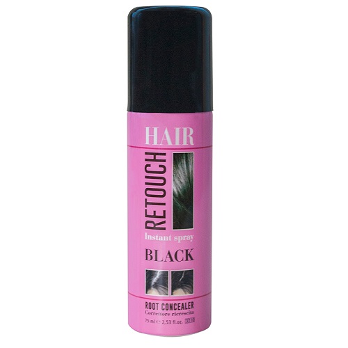 Спрей для окрашивания корней, черный, 75 мл (Hair Retouch Spray)