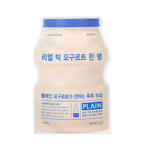 Маска для лица тканевая йогуртная Real Big Yogurt One Bottle Plein 21 г (Для лица)