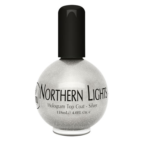 INM Northen Lights  Silver Голографическая сушка-закрепитель лака Серебро, 75 мл (Northen)
