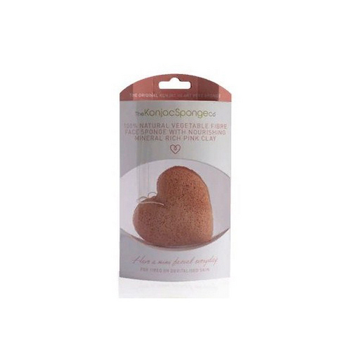 Спонж Premium Heart Puff для умывания лица c розовой глиной для чувствительной кожи^ 1 in (, Sponge)