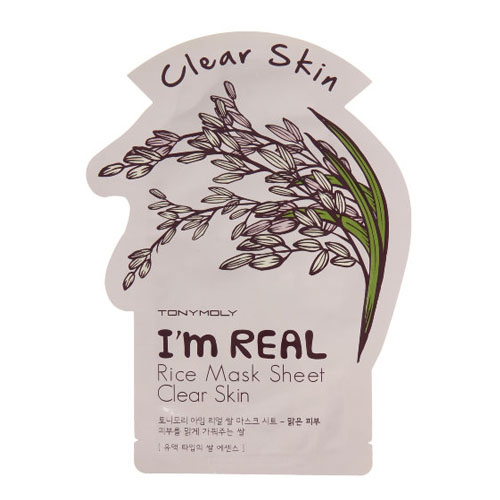 Одноразовая маска для лица с экстрактом риса 21 мл (I am real)