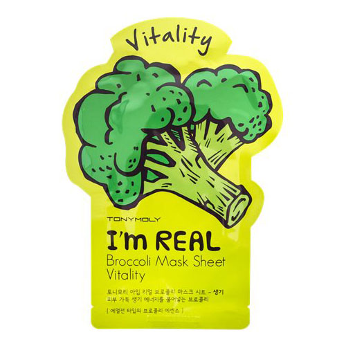 Одноразовая маска для лица с экстрактом брокколи 21 мл (I am real)