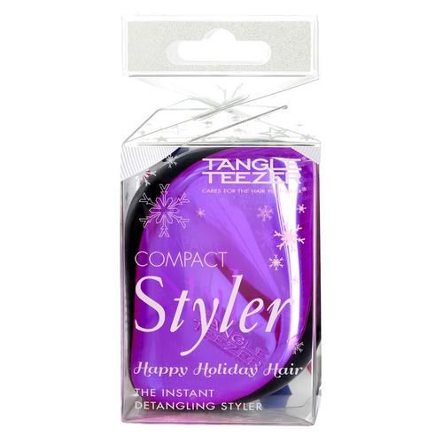 Тангл Тизер Расческа для волос Xmas Purple Chrome (Tangle Teezer, Compact Styler)