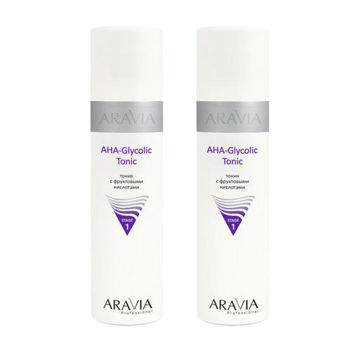 Аравия Профессионал Тоник с фруктовыми кислотами AHA-Glycolic Tonic ,2х250 мл (Aravia Professional, Aravia Professional)