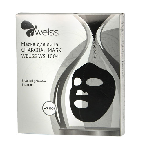 Велс Маска для лица Charcoal Mask 5 шт (Welss, Косметические средства)