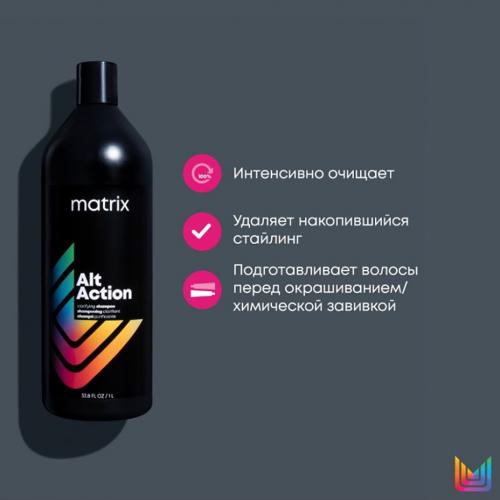 Матрикс Шампунь для интенсивной очистки Alt Action, 1 л (Matrix, Total Treat), фото-7
