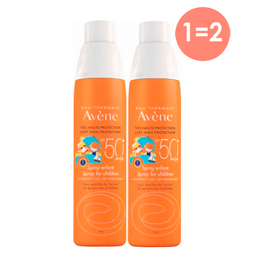 Авен Детский солнцезащитный спрей для чувствительной кожи SPF50, 2 х 200 мл (Avene, Suncare)