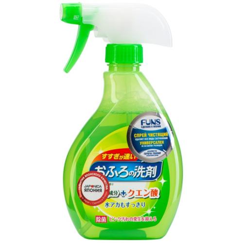 Фанс Спрей чистящий для ванной комнаты с ароматом свежей зелени, 380 мл (Funs, Для уборки)